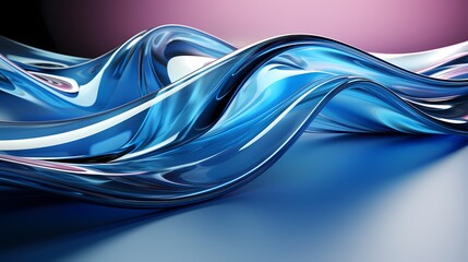 digital technology blue and black abstract glass lines poster background