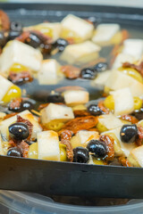 olives marinated in different ways