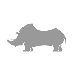 rhino vector concept logo template design
