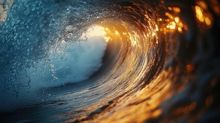 Fototapeta premium Golden Hour Wave