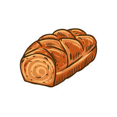 A Freshly Baked Spiraled Loaf of Bread That Is Elegant, Inviting, and Irresistibly Tempting