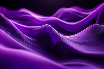 Obraz premium Purple fabric waves create a mesmerizing abstract pattern at night