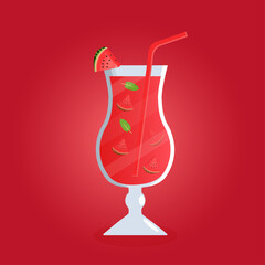 Watermelon cocktail drink