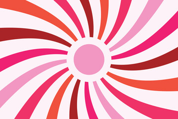 Retro summer design. Sun background. Vector illustration