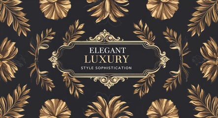Elegant luxury style and sophistication in illustration background
