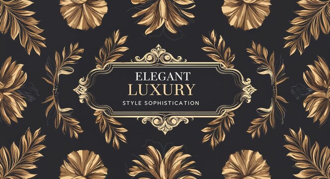 Elegant luxury style and sophistication in illustration background