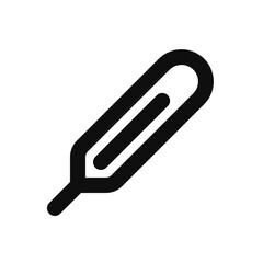 Fototapeta premium thermometer icon. Simple vector sign.