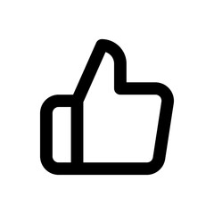 thumbs_up icon. Simple vector sign