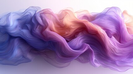 Obraz premium Abstract Purple and Orange Swirling Waves Background