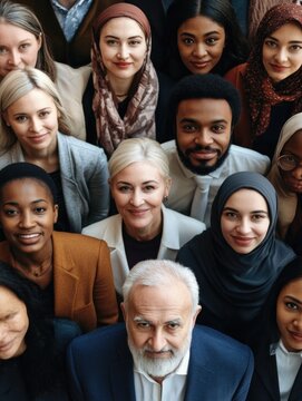 Diverse Group of Professionals in Office