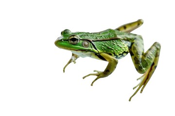 Obraz premium Green Frog Jumping