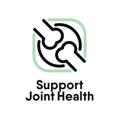 Support Joint Health vector information sign