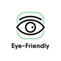 Eye Friendly vector information sign