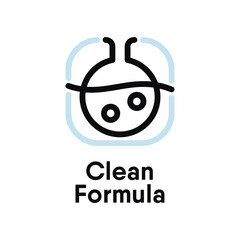 Clean Fornula vector information sign