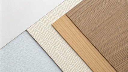 minimalist paper and wood background