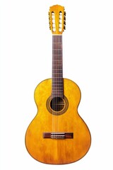 Obraz premium A classic wooden acoustic guitar.