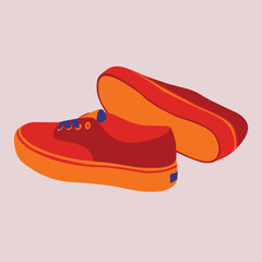 Vector illustration of sneakers