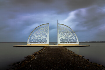 The Tree of Life is a newly established tourist attraction in Tainan, Taiwan.