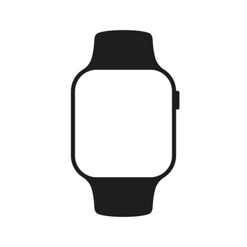 Apple Watch Series 10 Smartwatch device mockup template flat isolated vector illustration