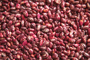 Closeup view of red beans.