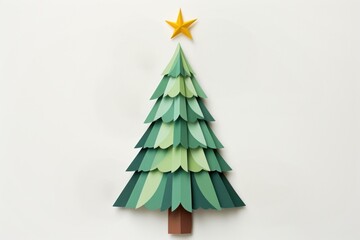Christmas origami paper art.
