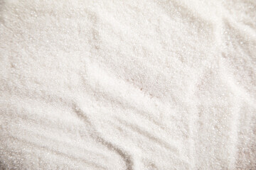 Close up view of sugar.