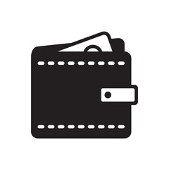 Wallet icon. Simple vector sign.