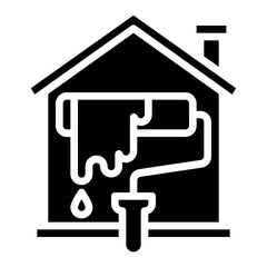 house renovation. vector single icon with a solid style. suitable for any purpose. for example: website design, mobile app design, logo, etc.