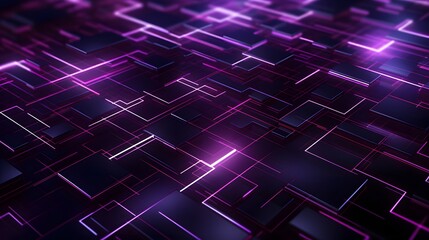 Obraz premium 3d rendering of purple and black abstract geometric background. Scene for advertising, technology, showcase, banner, game, sport, cosmetic, business, metaverse. Sci-Fi Illustration. Product display