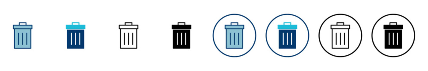 Trash icon vector isolated on white background. trash can icon. Delete icon vector