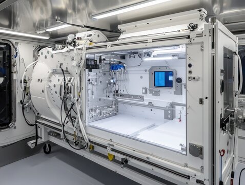 Space-based laboratory conducting research in microgravity aboard the International Space Station