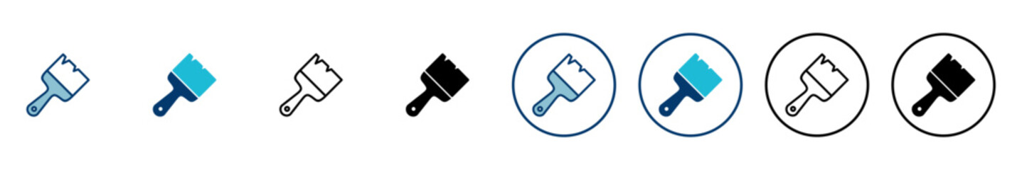 Paint icon vector isolated on white background. Paint brush vector icon. Paint roller icon