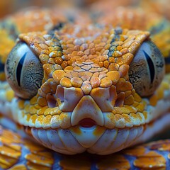 Fototapeta premium Intricate patterns of a snake’s skin