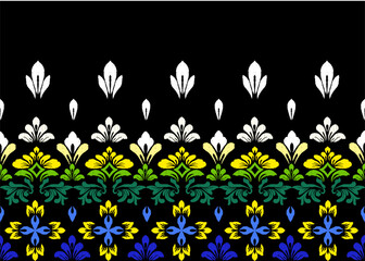 Ikat floral paisley embroidery ethnic traditional pattern 
Pattern abstract geometric ethnic oriental ikat seamless vector traditional
 design Indian style decorative carpet curtain pillow geometric