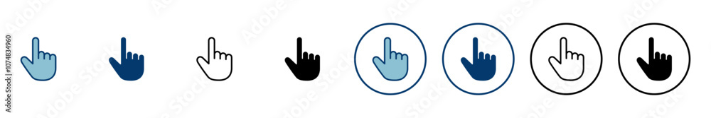 Poster hand click icon vector isolated on white background. pointer icon vector. hand cursor icon vector