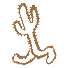 Cacti Desert Man Running Fast Funny Running Fun Spines Plant Thorny Stinger Spine Green Botanical Nature Cool Fun Sahara Plant Lover Isolated T-Shirt Poster Sticker Print Illustration Vector Design