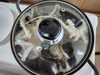 korea seafood. webfoot octopus, short arm octopus