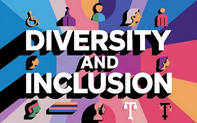 Wallpaper highlighting diversity and inclusion with wheelchair icons