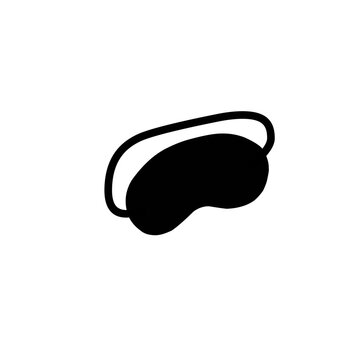 recommend clip art: Eye sleep mask silhouette