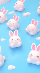 Cute rabbit background animal backgrounds cartoon.