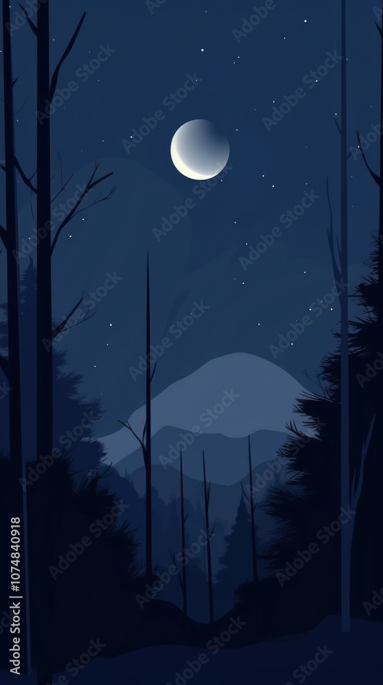 Wall mural dark blue nature astronomy outdoors night.