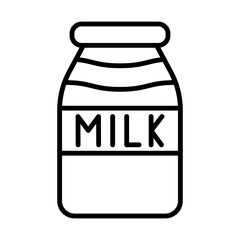 Milk Bottle line icon