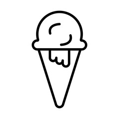 Ice Cream Cone line icon