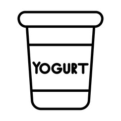 Yogurt Cup line icon