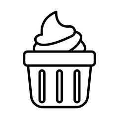 Frozen Yogurt line icon