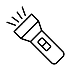 Torch line icon