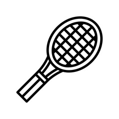 Tennis Racket line icon