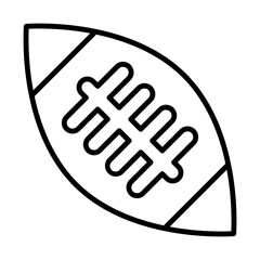 Rugby Ball line icon