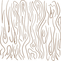 Imitation of a wooden surface with sinuous veins.