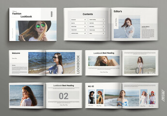 Minimal Fashion Lookbook Template Landscape